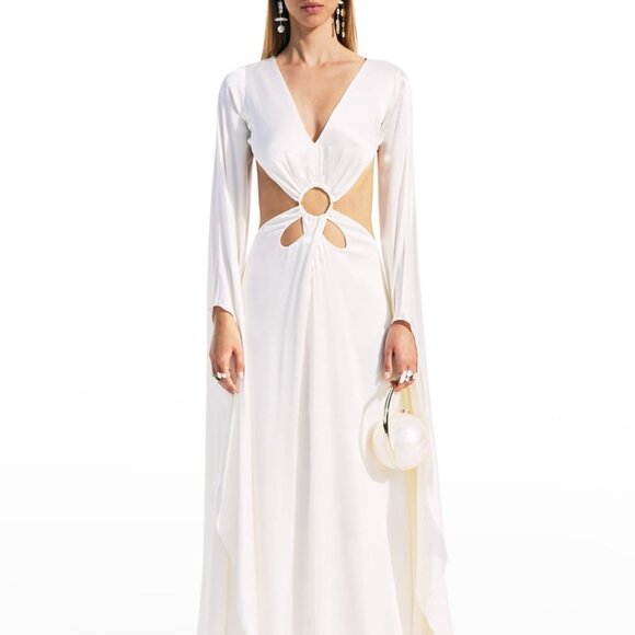 Cult Gaia Women’s Jasmin Gathered Cutout Gown – Size M - Picture 1 of 1